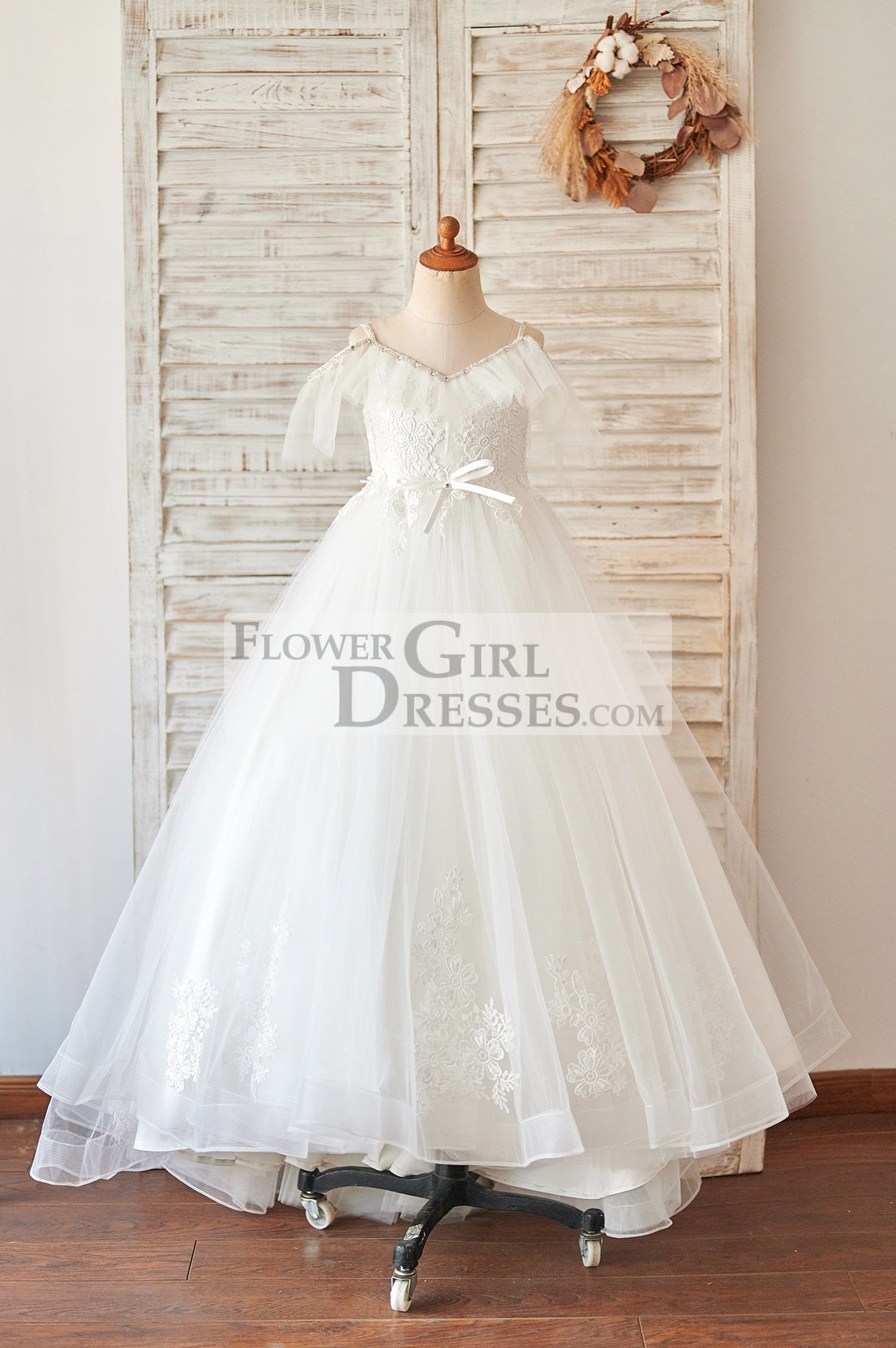 Off shoulder hotsell flower girl dress