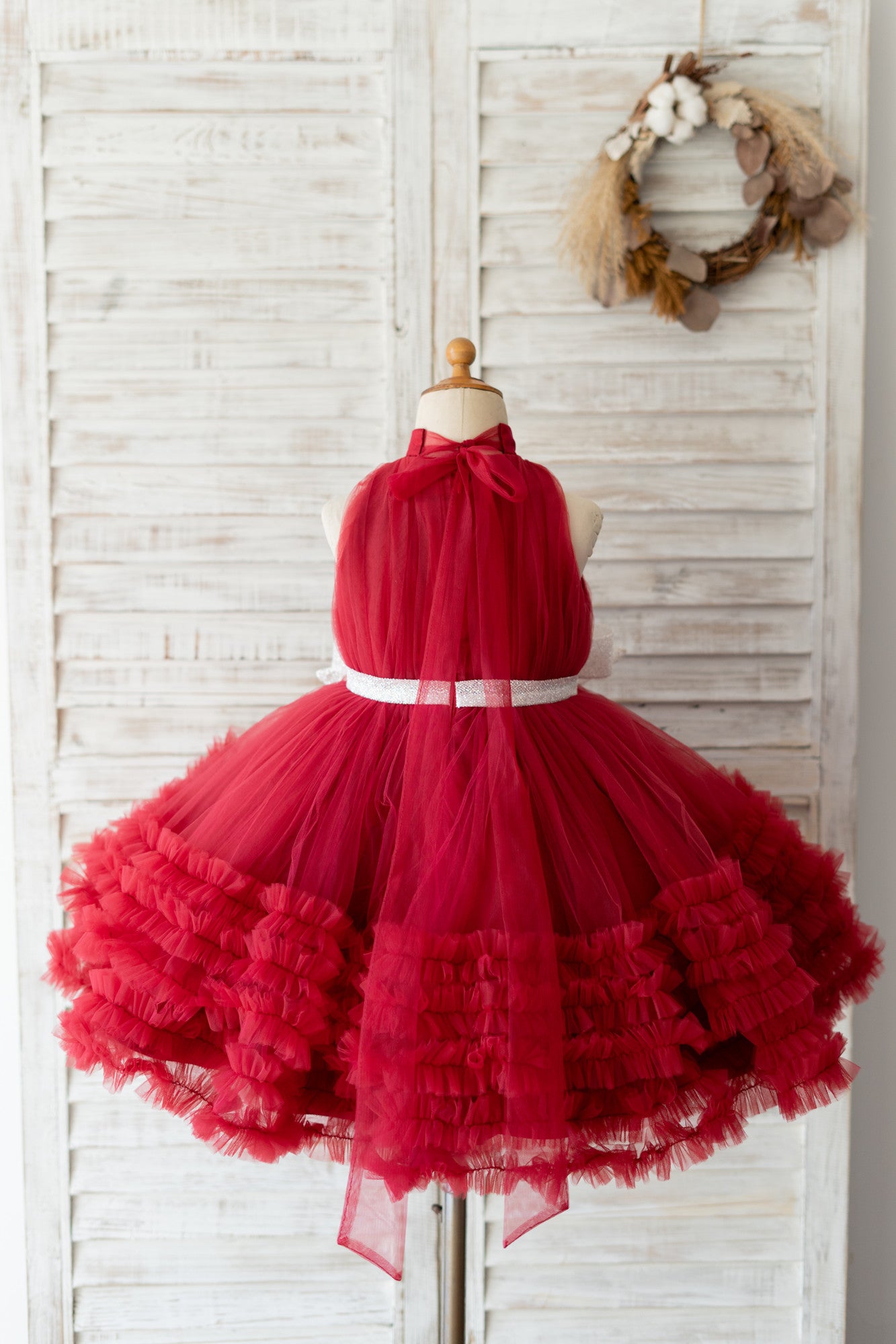 Burgundy little hotsell girl dress