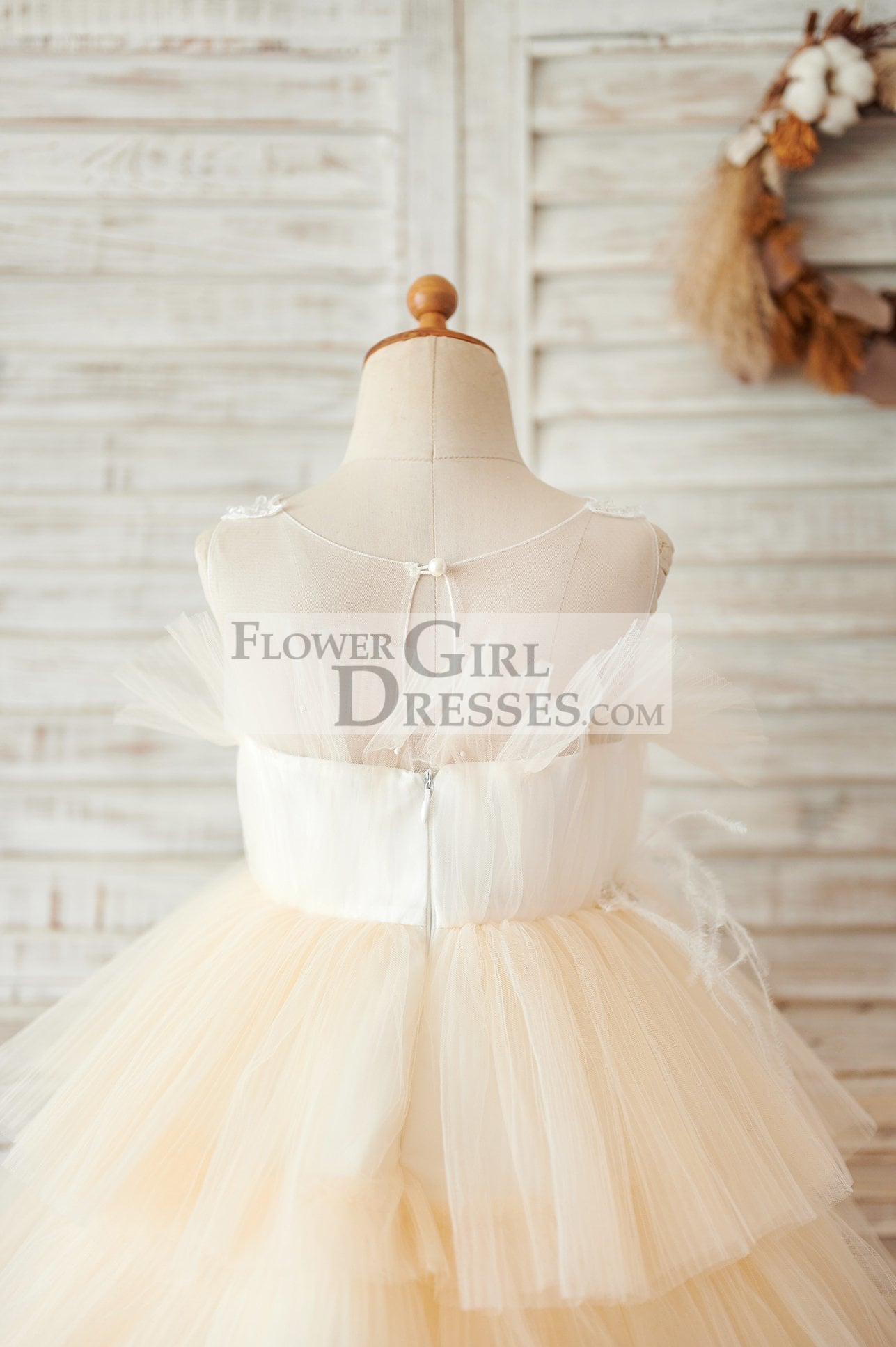 Champagne tutu outlet flower girl dresses