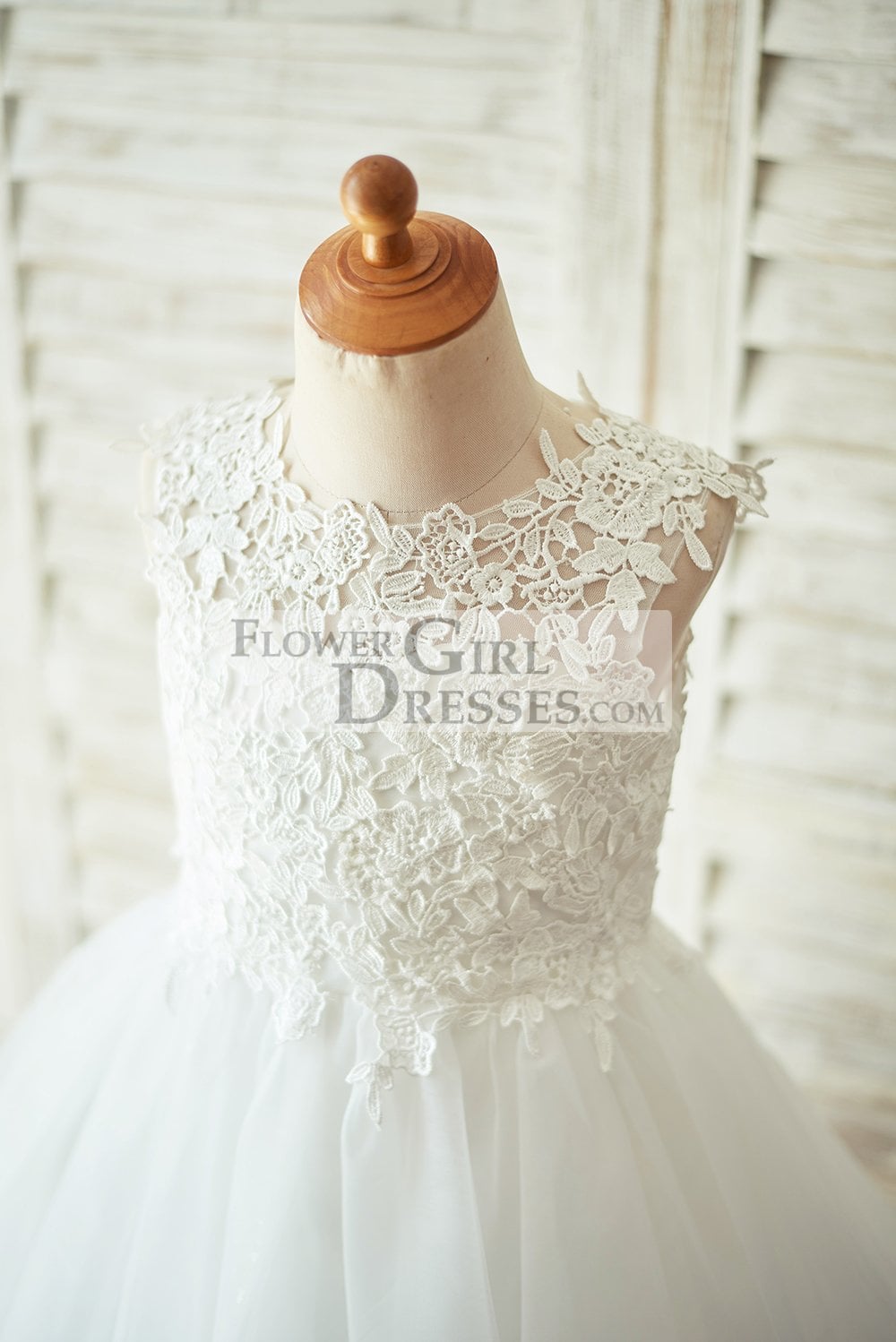 Champagne lace flower girl cheap dresses